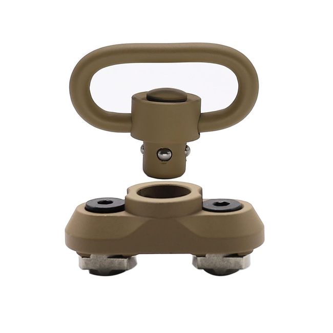 QD Sling Mount Sling Swivel 1.25 Inch Adapter Attachment for M lok Rail (TAN PRO)…