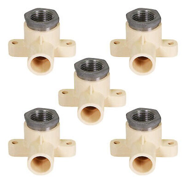 Midline Valve Male x CPVC Drop Ear Elbow Transition Pipe Fitting 1/2" (5 PacK)