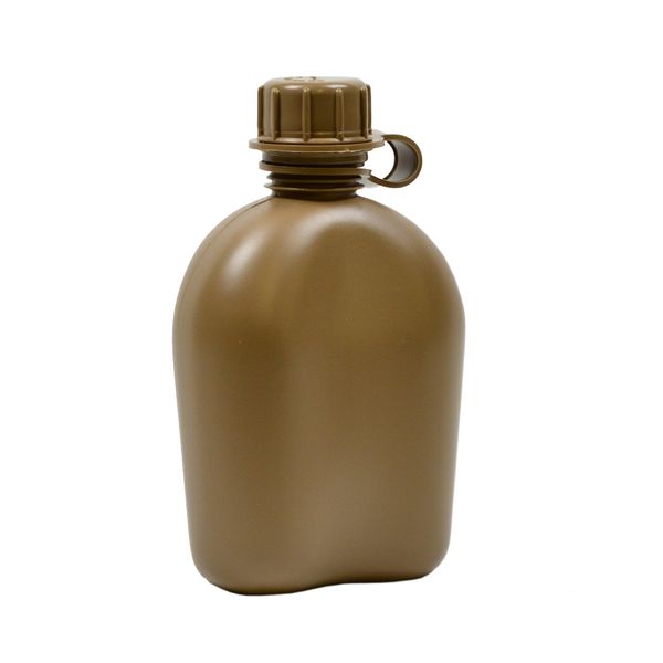 Rothco Gi 1 Quart Plastic Canteen (3 Piece), Coyote Brown