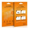 kwmobile Set of 3x Back Covers Compatible with Apple iPhone 13 mini - Back Screen Protector Pack Transparent Protective Films