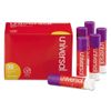 Universal Glue Stick Value Pack, 0.28 Oz, Applies Purple, Dries Clear, 30/Pack