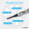 PATIKIL Plastic Dart Tips 2BA Thread, 50Pack Soft Tip Dart Points Replacement Dart Accessories, Black