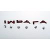 2Pc 1964 64 Impala Quarter Panel Emblems 3D Badge Letters Nameplate Replacement for Impala (Gloss Black)