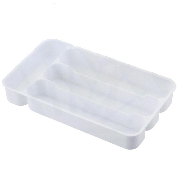 Satokinzoku SALUS Cutlery Tray, White