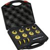 11 Pcs Premium Brass Router Template Guides Set - Compatible Porter Cable Style