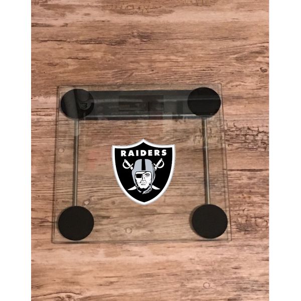 Las Vegas Raiders Body Weight Scale Bathroom Fitness Backlit LCD Display