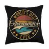 Worlds Best Exterminator | Pest Control Throw Pillow