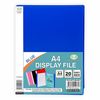 1 x A4 Display Book 20 Pocket | Presentation Folder | Home and Office Use (Blue)