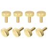 sourcing map Knurled Thumb Screws, M3x8mm Flat Brass Bolts Grip Knobs Fasteners for Home, Electronic, Machine 8Pcs