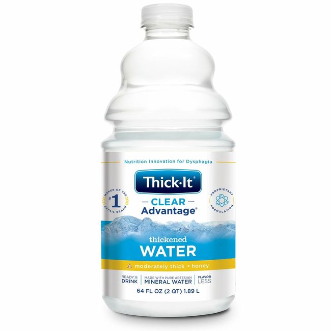 Thick-It Clear Advantage Thickened Water Unflavored 64 oz. Bottle 4 Ct