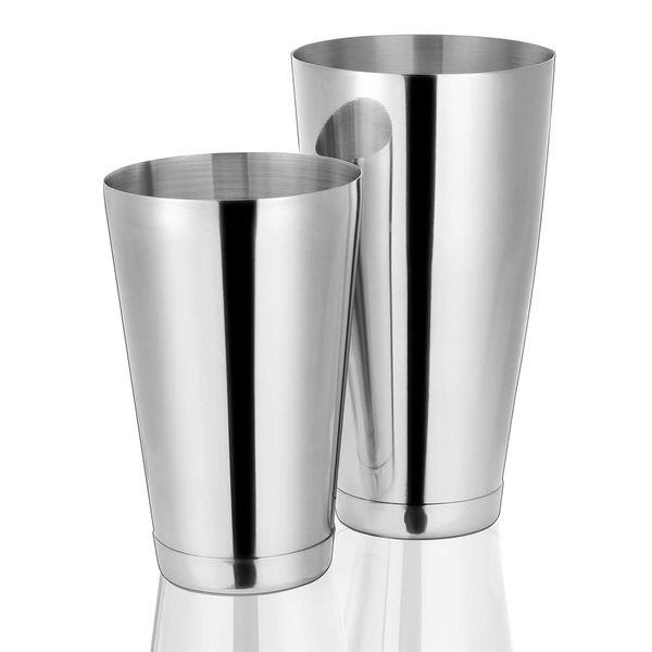 Etens Cocktail Shaker Set, Pro Bar Shaker Boston Shaker Set, Stainless Steel Martini Drink Mixer for Bartending – Essential Bar Tools Weighted Shaking Metal Tins for Bartender