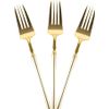 Disposable Heavy Weight Gold Plastic Fork 480pcs