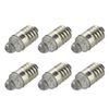 Ruiandsion 6pcs E10 LED Bulb 3V 6000K White LED Bulb for Torchlight Flashlight Torch Headlight,Negative Earth