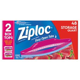 Ziploc Double Zipper Freezer Gallon Bags - Total: 152 Bags (4 x 38 Ct.)