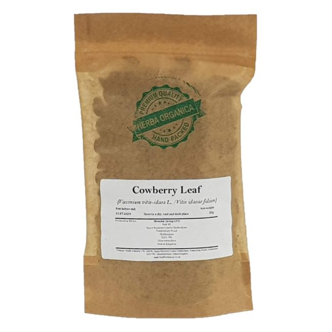 Herba Organica - Cowberry Leaf - Vaccinium Vitis-Idaea L - Lingonberry, Partridgeberry (100g)