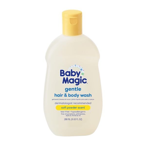 Baby Magic 2-in-1 Shampoo & Wash, Tear-Free, Calendula Oil & Coconut Oil, 9oz