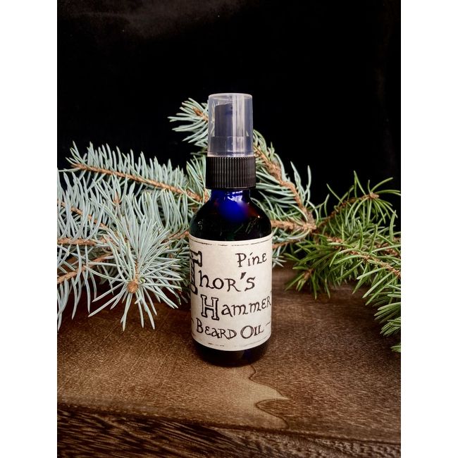 Mountain Pine Beard Oil | Viking Beard Oil | Thor's Hammer Beard Oil, 1 oz