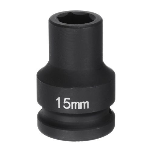 HARFINGTON 6-Point Impact Socket 3/4" Drive 15mm Metric 40Cr Alloy Steel Spindle Axle Nut Impact Socket
