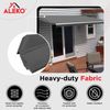 ALEKO Fabric Replacement for 20x10 ft Retractable Awning Grey Color