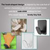 Adhesive Hooks - 4 Pack Towel/Coat Hooks Wall Hooks Stick on Bathroom or Kitchen