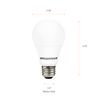 SYLVANIA LED A19 Light Bulb, 60W Equivalent Efficient 8.5W Medium Base, 2700K Soft White, 4 pack