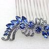 Faship Blue Crystal Hair Comb