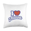 I Love Vitalina Throw Pillow