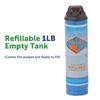 2 pack - 1 lb. Empty Propane Welding Cylinder, Reusable & DOT Compliant, 14.1 oz