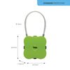 Yale - YP4/41/350/1G Standard Security Groove Padlock - Green