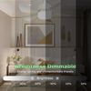 12W Dimmable Socket Fan Light LED Ceiling Fan Remote Home Lamp Fan Light w/3Mode