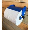 Van Mountable Blue Towel Roll Hanging Holder Dispenser With Stop Brake Workshop