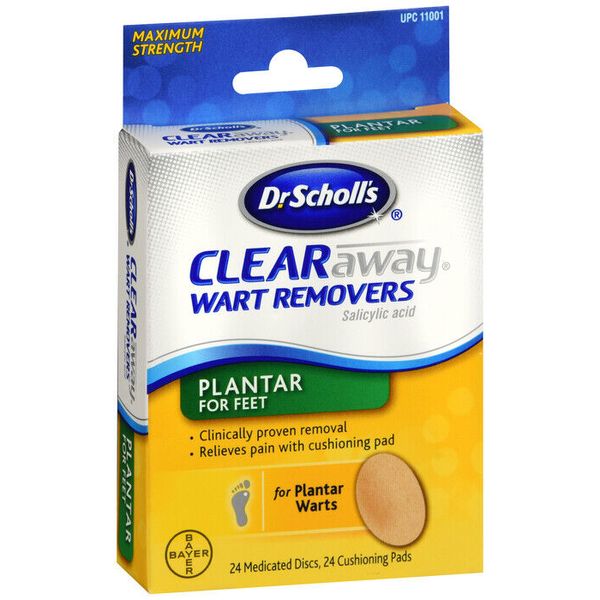 SCHOLLS CLEAR AWAY PLANTAR PATCH 24CT