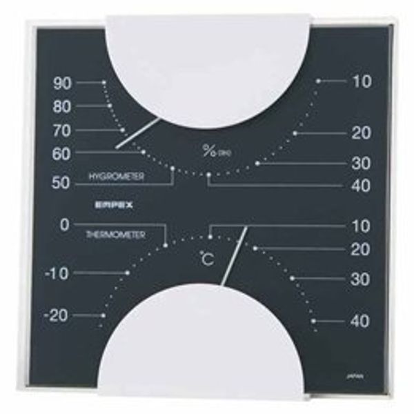 Household Goods MN-4812 Temperature and Hygrometer, Black