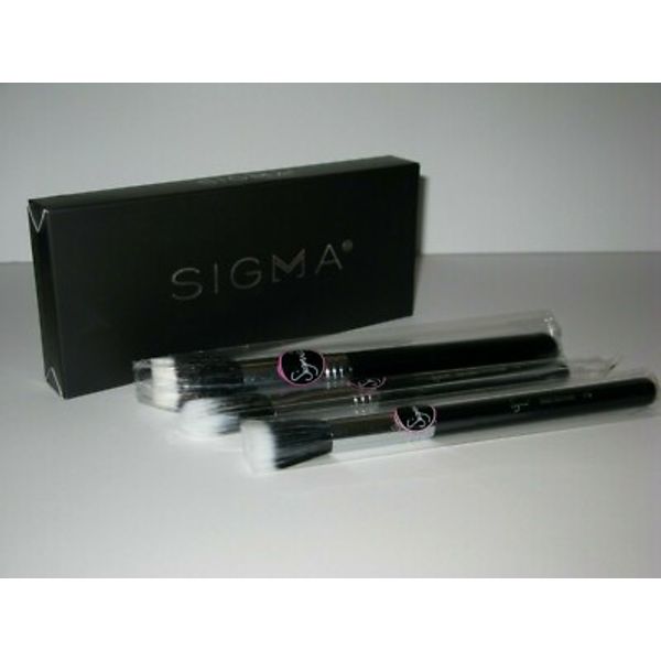 Sigma Duo Fibre Makeup Brush Trio. F15, F50, F55.