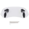 HANEU 28cm Motorcycle Clip-on Windshield Windscreen Extension Deflector Universal