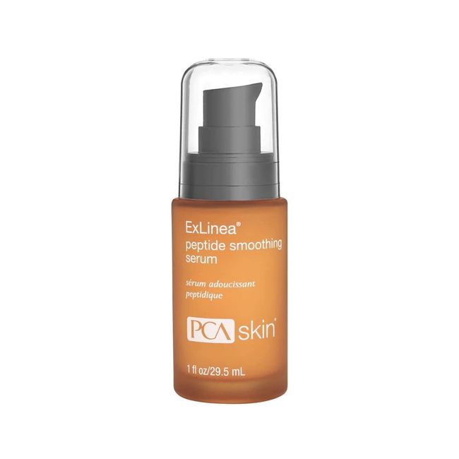 PCA SKIN ExLinea Peptide Smoothing Face Serum, Spot Treatment Serum for Fine Lines and Wrinkles, Firms and Strengthens Aging Skin, Formulated with Squalene and Hyaluronic Acid, 1.0 oz Pump