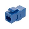 NavePoint CAT6A UTP Inline Keystone Coupler, 10 Pack, Blue