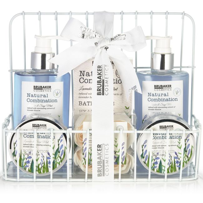 BRUBAKER Cosmetics Beauty Care Set - with Lavender & Sage Mint Extracts - Gift S