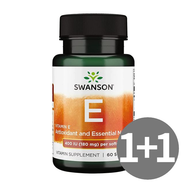 SWANSON Vitamin E 400IU 60gels 2EA