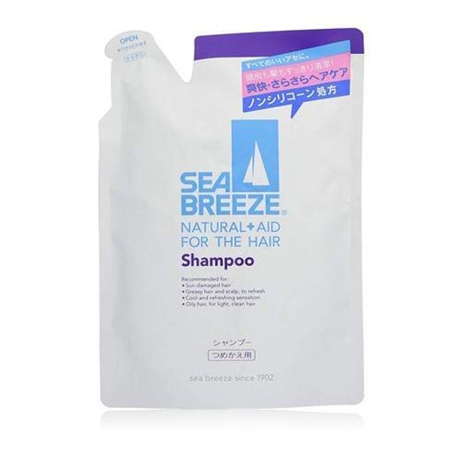 Sea Breeze Shampoo Refill, 13.5 fl oz (400 ml), Set of 3