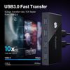 USB 3.0 Switch, Rybozen USB KVM Switch for 2 Computer Sharing 4 USB Devices, 2 in 4 out USB Switcher for Mouse Keyboard Scanner Printer, USB Sharing Switch with 2 Pcs USB 3.0 Cable