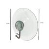 4 x Clear Suction Window Hooks with Steel Wire Hook 50MM 2 INCH