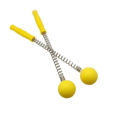 SinLoon Massager Ball Hammer(2-Pack) Hammer Stick Manual Beat Golf Ball Massager Back Shoulder Massage Full Body Reduce Fatigue Pain（Yellow