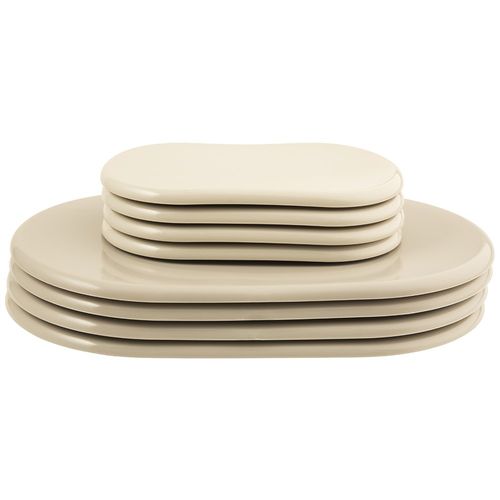 Super Sliders Multi-Pack Oval Reusable Furniture Sliders for Carpet - Effortless Moving and Surface Protection, Beige (8 Pack)