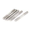 sourcing map M6x50mm 304 Stainless Steel Double End Threaded Stud Screw Bolt 5Pcs