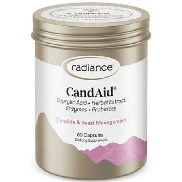 Radiance CandAid Capsules 60 - Enzymes & Probiotics for Flora Balance made in NZ