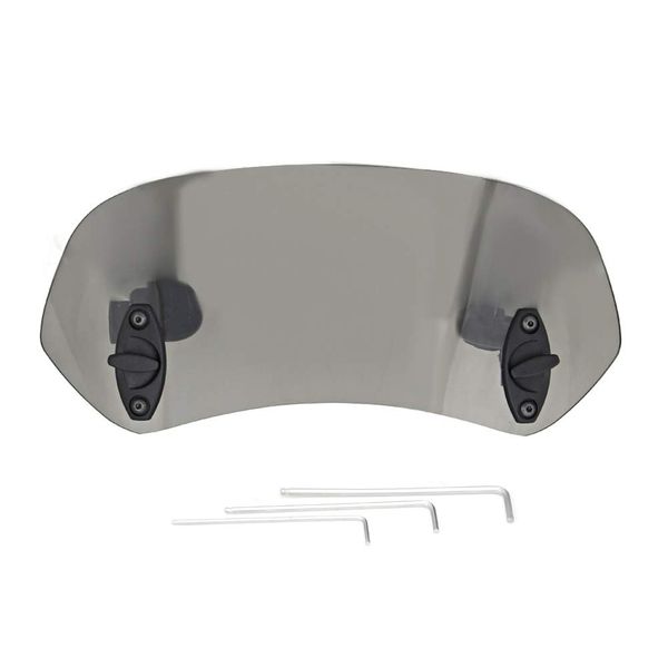 Motorcycle Windshield screen Extension wind deflector, motorbike screen Adjustable Clip On Windscreen Wind Deflector Windscreen Extender