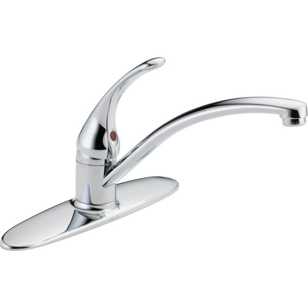 Delta Faucet Foundations Single-Handle Kitchen Sink Faucet, Chrome B1310LF