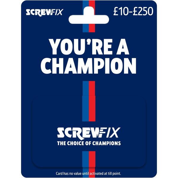 Screwfix (UK) Gift Card - Redemption in store only - Delivered by post