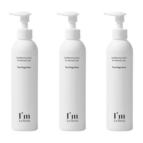 I'm La Floria Delicate Body Wash N, 8.5 fl oz (250 ml), Set of 3, Body Soap, Moisturizing, Odor, Care, Full Body, VIO Yves Piazza Rose Scent (I Laforia)